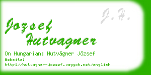 jozsef hutvagner business card